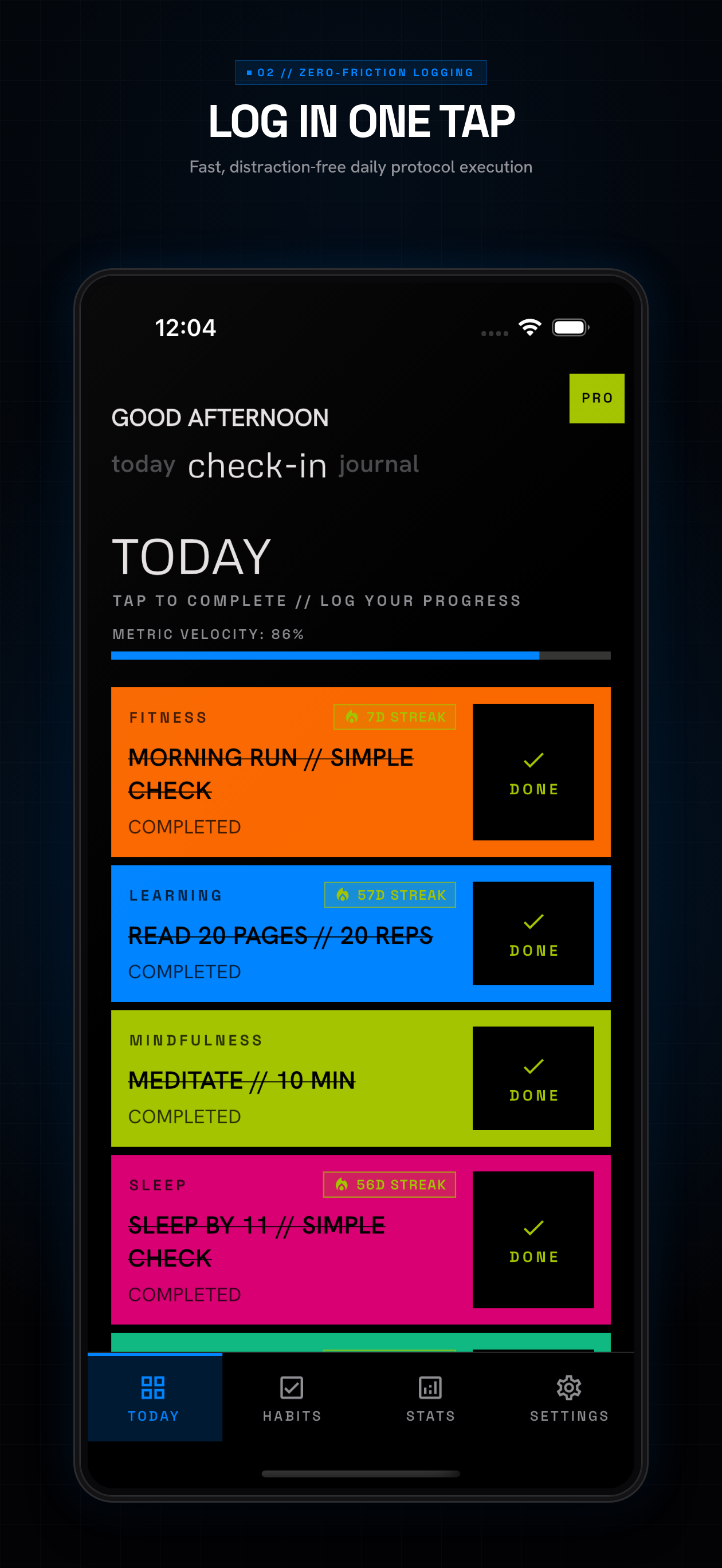Metro Habit Tracker screenshot 2